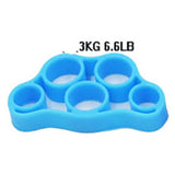 Multi Colors Silicone Finger Gripper Resistance Bands Hand Grip Wrist Stretcher Finger Expander Exercise Strength Trainer