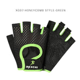 REXCHI Professional Gym Fitness Gloves Power Weight Lifting Women Men Crossfit Workout Bodybuilding Half Finger Hand Protector