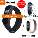 Versão global xiao mi banda 4 pulseira inteligente 3 cor amoled tela freqüência cardíaca fitness bluetooth 5.0 esporte waterpfoof