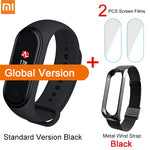 Versão global xiao mi banda 4 pulseira inteligente 3 cor amoled tela freqüência cardíaca fitness bluetooth 5.0 esporte waterpfoof