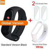 Versão global xiao mi banda 4 pulseira inteligente 3 cor amoled tela freqüência cardíaca fitness bluetooth 5.0 esporte waterpfoof