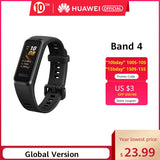 Global version Huawei Band 4 Smart Wristband 0.95'' Color USB-inside AMOLED Screen Heart Rate tracking health Sleep Snap