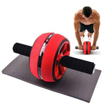 Abdominal rueda de formación básica rodillo para Abdominal equipo de entrenamiento de los hombres Ejercicio de construcción corporal gimnasio con la rodilla