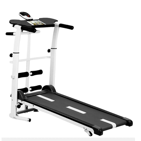 2019 new treadmill, folding mechanical treadmill, fitness treadmill, multi-function silent fitness equipment treadmill with belt