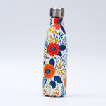 Creative Floral Thermos Flask Stainless Steel Water Bottle Leakproof Gym Sport Drink Bottle For Water Cool Insulated Cup Mug