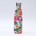 Creative Floral Thermos Flask Stainless Steel Water Bottle Leakproof Gym Sport Drink Bottle For Water Cool Insulated Cup Mug