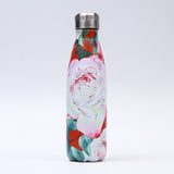 Creative Floral Thermos Flask Stainless Steel Water Bottle Leakproof Gym Sport Drink Bottle For Water Cool Insulated Cup Mug