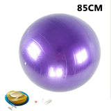 Bolas de Yoga para gimnasia pilates Equilibrio Fitball ejercicio Bola de entrenamiento 45/55/65/75/85CM con bomba