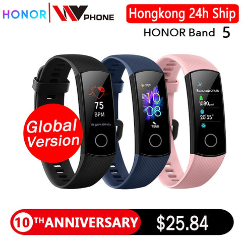 global version Honor band 5 smart band AMOLED heart rate fitness sleep swimming sport blood oxygen tracker