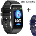 Smart Band Blood Pressure 1.14'' Screen Fitness Tracker Watch Heart Rate Fitness Bracelet Waterproof Music Control For Men Women