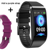 Smart Band Blood Pressure 1.14'' Screen Fitness Tracker Watch Heart Rate Fitness Bracelet Waterproof Music Control For Men Women