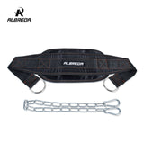 Pesas ALBREDA para gimnasio, cinturón de levantamiento de pesas, equipo de Fitness, triangulación de envíos, cinturón de inmersión, fuerza, correa de carga, ejercicio de potencia