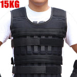 15kg 30kg Exercise Weight Vest Suit Running For Boxing Training Shank Training Adjustable Waistcoat With Hand Wrists / Leg Wrist