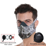 FDBRO Sports Mask Pro Training Running Can Dust-proof Air Filtration Mask Cardio High Altitude Protective Breathing Trainer Mask