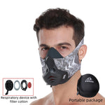 FDBRO Sports Mask Pro Training Running Can Dust-proof Air Filtration Mask Cardio High Altitude Protective Breathing Trainer Mask