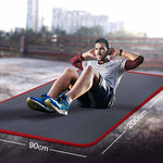 200*90 Cm * 10 Mm Nbr Mannen Fitness Mat Antislip Rand Bedekte Yoga Matten Voor beginners Sport Gym Pilates Pads Oefening Sport Tapijt