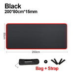 200*90 Cm * 10 Mm Nbr Mannen Fitness Mat Antislip Rand Bedekte Yoga Matten Voor beginners Sport Gym Pilates Pads Oefening Sport Tapijt