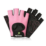 Guantes de gimnasio profesionales, levantamiento de pesas de potencia, para mujeres y hombres, Crossfit, entrenamiento, culturismo, medio protector de mano y dedos