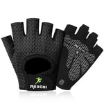 Guantes de gimnasio profesionales, levantamiento de pesas de potencia, para mujeres y hombres, Crossfit, entrenamiento, culturismo, medio protector de mano y dedos