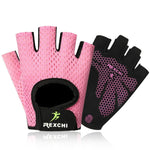 Guantes de gimnasio profesionales, levantamiento de pesas de potencia, para mujeres y hombres, Crossfit, entrenamiento, culturismo, medio protector de mano y dedos