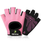 Guantes de gimnasio profesionales, levantamiento de pesas de potencia, para mujeres y hombres, Crossfit, entrenamiento, culturismo, medio protector de mano y dedos