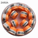 (Orange) 60 pcs ZARSIA Sticky feel tennis Overgrip, perforated Badminton Grip,tennis overgrip,Anti-skid weat absorbed wraps taps