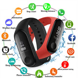 2020 Smart Bracelet Blood Pressure Measurement Waterproof Fitness Tracker Watch Heart Rate Sport Health Smart Band For Women Men