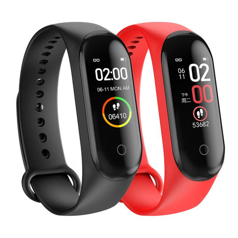 M4 Smart Band Wristband 3 colors Heart Rate Monitor Blood Pressure Smart watch Pedometer Sports Bracelet Health Fitness Bracelet