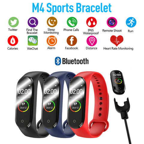 M4 Smart Band Fitness Tracker Watch Sport Bracelet Heart Rate Blood Pressure Smartband Monitor Health Wristband Fitness Tracker