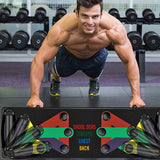 9 En 1 empuje Rack de las mujeres de los hombres integral ejercicio físico Push-Up se encuentra el edificio del Cuerpo sistema de formación de equipos de gimnasio