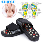 Feet Massage Slippers Foot Reflexology Acupuncture Therapy Massager Walk Stone Shoes Acupuncture Cobblestone Massageador Sandal