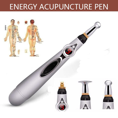 2019 New Electronic Acupuncture Pen Electric Meridians Laser Therapy Heal Massage Pen Meridian Energy Pen Relief Pain Tools