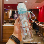 Water bottle Sports Gym bottle School Outdoor Travel Portable Leakproof tea infuser bottle Drink bottles Studen Plastic cups