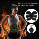 Rechargeable Wireless Abdominal Trainer Muscle Stimulator Smart Fitness Loss Sticker Weight Belt Body Slimming Belt Unisex