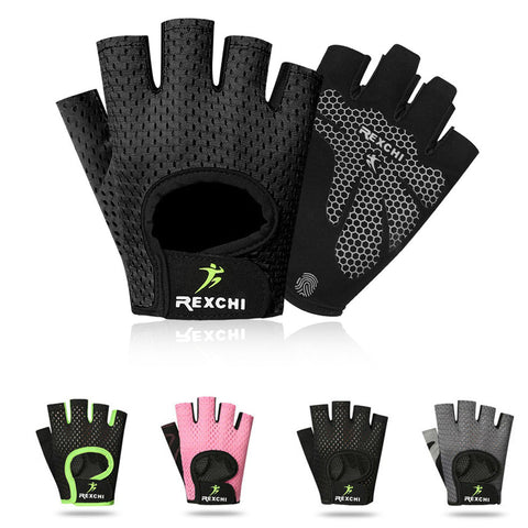 Professional New Gym Fitness Gloves Power Weight Lifting Women Men Crossfit Workout Bodybuilding Half Finger Hand Protector