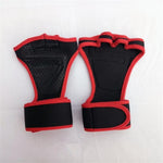 New 1 Pair Weight Lifting Training Gloves Women Men Fitness Sports Body Building Gymnastics Grips Gym Hand Palm Protector Gloves