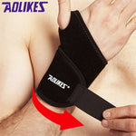 AOLIKES 1 pair Gym Wrist Bands Sports Wristband Wrist Support Straps Wraps for Weight Lifting Munhequeira Protector A-0937