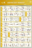 BodyBuilding-Guide-Fitness-Gym workout Exercise chart silk art Prints Wall Art For Living Room Bedroom Decor