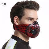 Activated Carbon Dust-proof Cycling Face Mask Men Women Anti-Pollution training Bicycle Bike Outdoor Running mask face shield