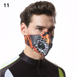 Activated Carbon Dust-proof Cycling Face Mask Men Women Anti-Pollution training Bicycle Bike Outdoor Running mask face shield