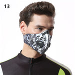 Activated Carbon Dust-proof Cycling Face Mask Men Women Anti-Pollution training Bicycle Bike Outdoor Running mask face shield