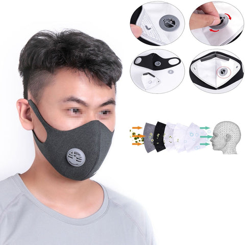 Anti Dust Mask Winter Half Face Sports Mouth Face Mask Training Filter Carbon Mountain Bicycle Sport Road Cycling Face Cover