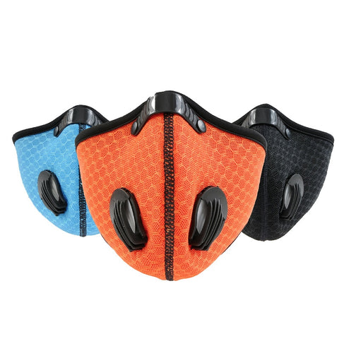 Anti Dust Smog Training Mask With Activated Carbon Filter Breathable Half Face Cover Outdoor Sport Cycling Masks RR7169