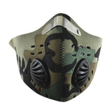 Carbon Dust-proof Cycling Face Masks Mesh Bicycle Bike MTB Cycling Half Face Mask Training Breathable Protective With Filter  *