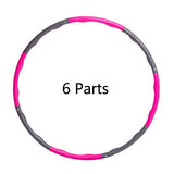 6/7/8 Section Fitness Sport Hoop Removable Foam Hoop Adult Gymnastic Hoop Gym Body Building Thin Waist Fitness Circle Equipment