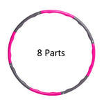 6/7/8 Section Fitness Sport Hoop Removable Foam Hoop Adult Gymnastic Hoop Gym Body Building Thin Waist Fitness Circle Equipment