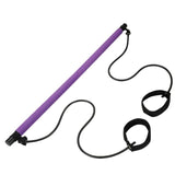 Portable Pilates Exercise Stick Toning Bar Fitness Home Yoga Gym Body Workout Body Abdominal Resistance Bands Rope Puller