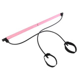 Pilates Exercise Stick Toning Bar Fitness Home Yoga Gym Body Workout Body Abdominal Resistance Bands Rope Puller