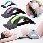 1pc Back Stretch Equipment Massager Magic Stretcher Fitness Lumbar Support Relaxation Spine Pain Relief Corrector Health Care