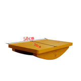 Wooden Balance Board Yoga Gym Waist Twisting Exerciser Plate Balance Seesaw For Kids Anti-Slip Rehabilitation Training Equipment